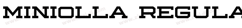 miniolla regular字体转换